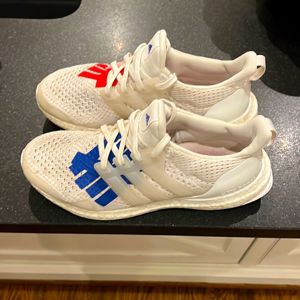 Adidas Ultra Boost 1.0 Undefeated Stars and Stripes White Red Blue size 7
